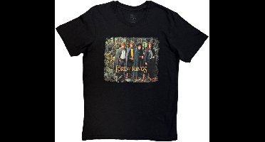 The Lord Of The Rings - The Hobbits Montage Heren Tshirt - L - Zwart