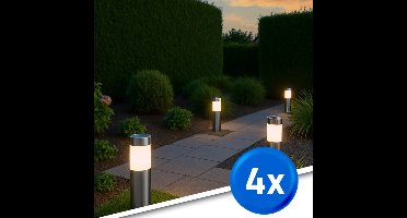 Solar priklamp 'Lucifer' - Voordeelset van 4 stuks buitenlampen - Priklamp op zonne-energie - Solar tuinverlichting