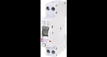 ETI Aardlekautomaat 1P/N 16A 30mA B-karakteristiek - Beveiligt Eén Groep in de Meterkast in 1P/N-uitvoering - Per Stuk Geleverd - Gewicht 110 Gram - Voorzien van CE Markering