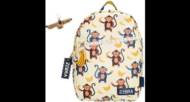 Zebra Rugzak Aapjes - kinderrugtas, rugtas, kinderrugzak, schooltas + Aapje Sleutelhanger