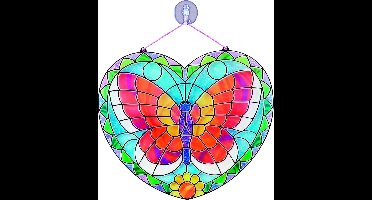 Melissa & Doug - Glas in lood - Butterfly - Knutselset