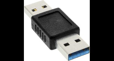 USB-A (m) - USB-A (m) koppelstuk - USB3.0 / zwart
