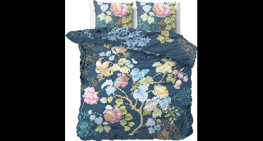 Wild Chanda Dekbedovertrek - 240x200/220 + 2 kussenslopen 60x70 - Blauw - Lits-Jumeaux