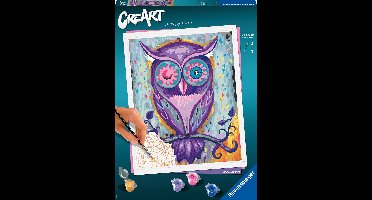 Ravensburger CreArt Dreaming Owl - Schilderen op nummer voor volwassenen - Hobbypakket