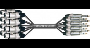 MUSIC STORE Studio Multicore/Eco 8/XLR-Kl. 1,5m / XLR female > jack sym - Analoge multicore kabel