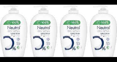 Neutral Hand Wash Vloeibare Zeep - Handzeep - 4 x 250 ml Voordeelverpakking