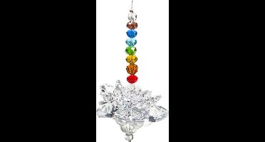 Feng Shui Kristallen Lotus met Chakra Ketting