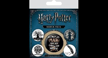 Pyramid International Harry Potter Pin-Back Buttons 5-Pack Symbols Pins & Brooches
