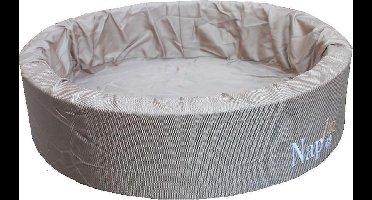 Napzzz Mand Ovaal Taupe 85x73x22cm