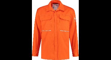 Yoworkwear Blouse vlamvertragend + antistatisch - oranje - maat XL