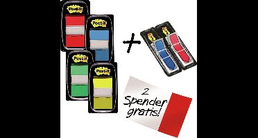 Value Pack : 4 x  Post-it® Index Standaard + 2 x  Post-it® Index Pijltjes