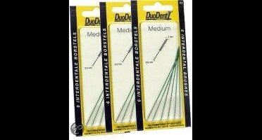 Duodent Interdentale Borstel Micro Fine 0.6 mm - 3x  6 st - Rager - Voordeelverpakking