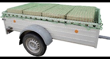 HP Autozubehör 25161 Aanhangernet (l x b) 2.2 m x 1.5 m Met rubberen spanband