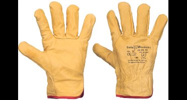 SafeWorker SW 430618 DRIVER RUNDNERF VILT GEVOERD 01020124 - 12 stuks - Een Kleur - 10