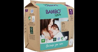Bambo Nature Luiers Maat 1 XS (2-4 kg) 22 stuks