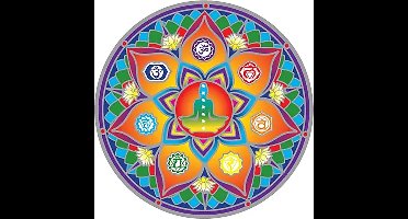 Yogi & Yogini - Raamsticker - Lotus Chakra - Mandala