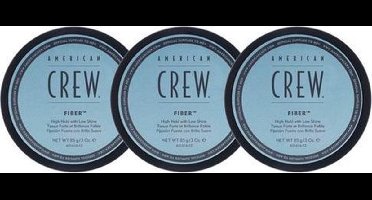 American Crew Fiber Cream - Stylingcrème voor textuur en natuurlijke glans - 3x 85 g