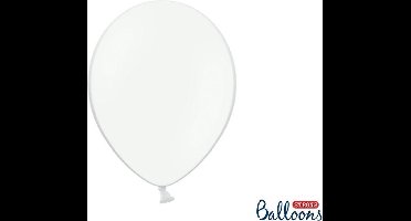 Witte Ballonnen Pastel 30cm 10 stuks