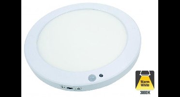Led Plafonniere met bewegingssensor 18w - Ø220mm - 1350 Lumen - 3000K Warm Wit - IP20