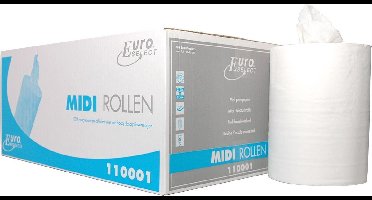 Euro Products Poetspapier Cellulose 1-laags 275 Meter 6 Stuks