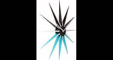 Nextime wandklok Nova Kunststof - Kleur - Blauw