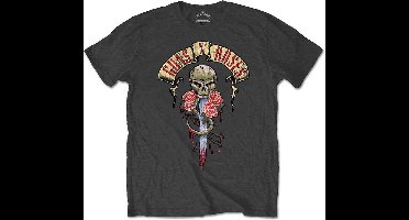Guns N' Roses Heren Tshirt -XL- Dripping Dagger Grijs