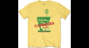 Dead Kennedys Heren Tshirt -L- Holiday In Cambodia Geel