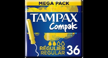 Tampax Compak Regular Tampons - Met Inbrenghuls - 36 stuks