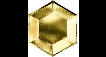 """Gouden bord | Bride to be, goud, 20 cm (1 zakje met 6 stuks)"""