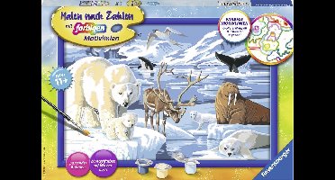 Ravensburger Schilderen op nummer Dieren van de Arctis - Hobbypakket