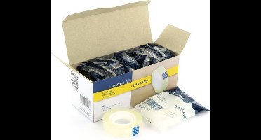 Raadhuis plakband - 12mm x 33m - transparant