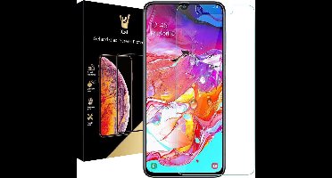 Screenprotector geschikt voor Samsung A70 - Glas Screen Protector