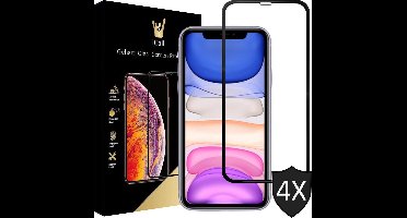Screenprotector geschikt voor iPhone 11 / XR - 4x FullGuard Screen Protector