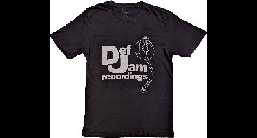Def Jam Recordings - Logo & Stylus Heren T-shirt - M - Zwart