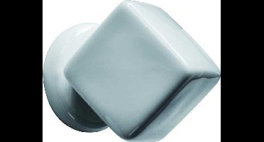 Meubelknop Delo Lindo porselein Kubus 30mm wit