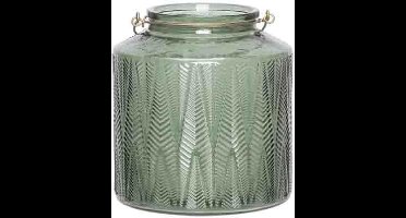 Cosy @ Home Lantaarn Donkergroen 19x19xh20cm Glas