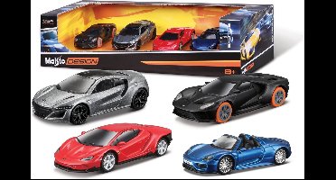 MAISTO MAISTO DESIGN 4 PACK `EXOTICS` SET 1:64