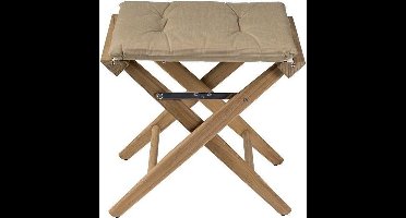 Regisseurskruk DeLuxe met Forza Beige Kussenset