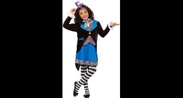Smiffys - Deluxe Little Miss Hatter Kinder Kostuum - Kids tm 6 jaar - Multicolours