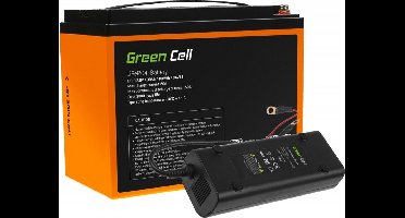 Green Cell LiFePO4 12.8V 38Ah accu met oplader