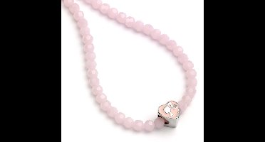 The Carat Shop - Barbie roze kralenketting met hartvormige kraal charme