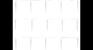 Kerstverlichting LED ijspegelverlichting koud wit 19 kegels 40 LED's 8 lichtstanden met timer
