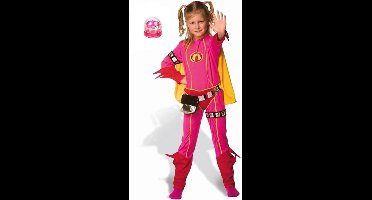 Mega Mindy Pak - Carnavalskleding - verkleedpak, kostuum - 6-8 jaar + lipgloss