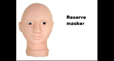 Professional Schmink reserve oefenhoofd masker - PXP - ReserveTrainingsface masker schmink thema feest verjaardag