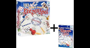 Clown Games Keezenspel / Keezen - Bordspel en Reiseditie - Bundelpakket - Voordeelpakket