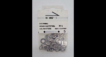 Homefix Veerring rvs M6 40stuks