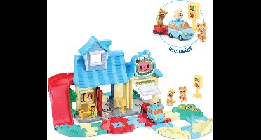 VTech Toet Toet Auto's CoComelon Familiehuis Speelset - Inclusief JJ's Speelgoed Auto - Educatief & Interactief Baby Speelgoed - Cadeau - 1,5 tot 5 Jaar