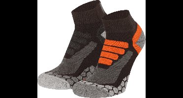 Xtreme Sockswear Quarter Wandelsokken – 2 Paar – Lage Hiking Sokken Unisex – Katoen & Coolmax – Multi Groen – Maat 39/42