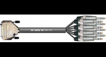 MUSIC STORE Studio Multicore/Eco 8/25-Kl. 5m / D-Sub25 <> jack sym - Analoge multicore kabel