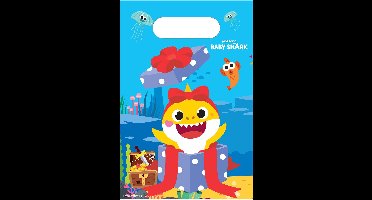 Amscan by Riethmuller - Riethmüller - Baby Shark - Uitdeelzakjes (8 stuks)